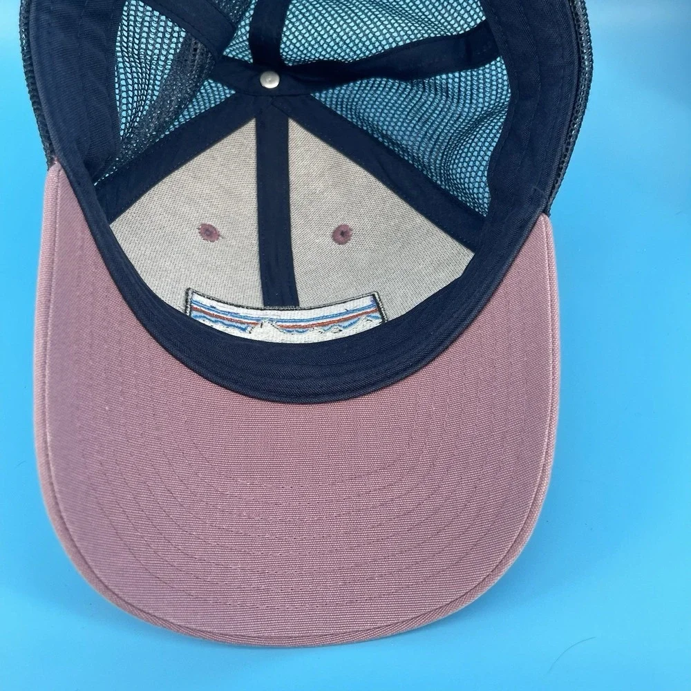 Patagonia Trucker Hat Pink Navy Mesh Snapback Logo Cap
